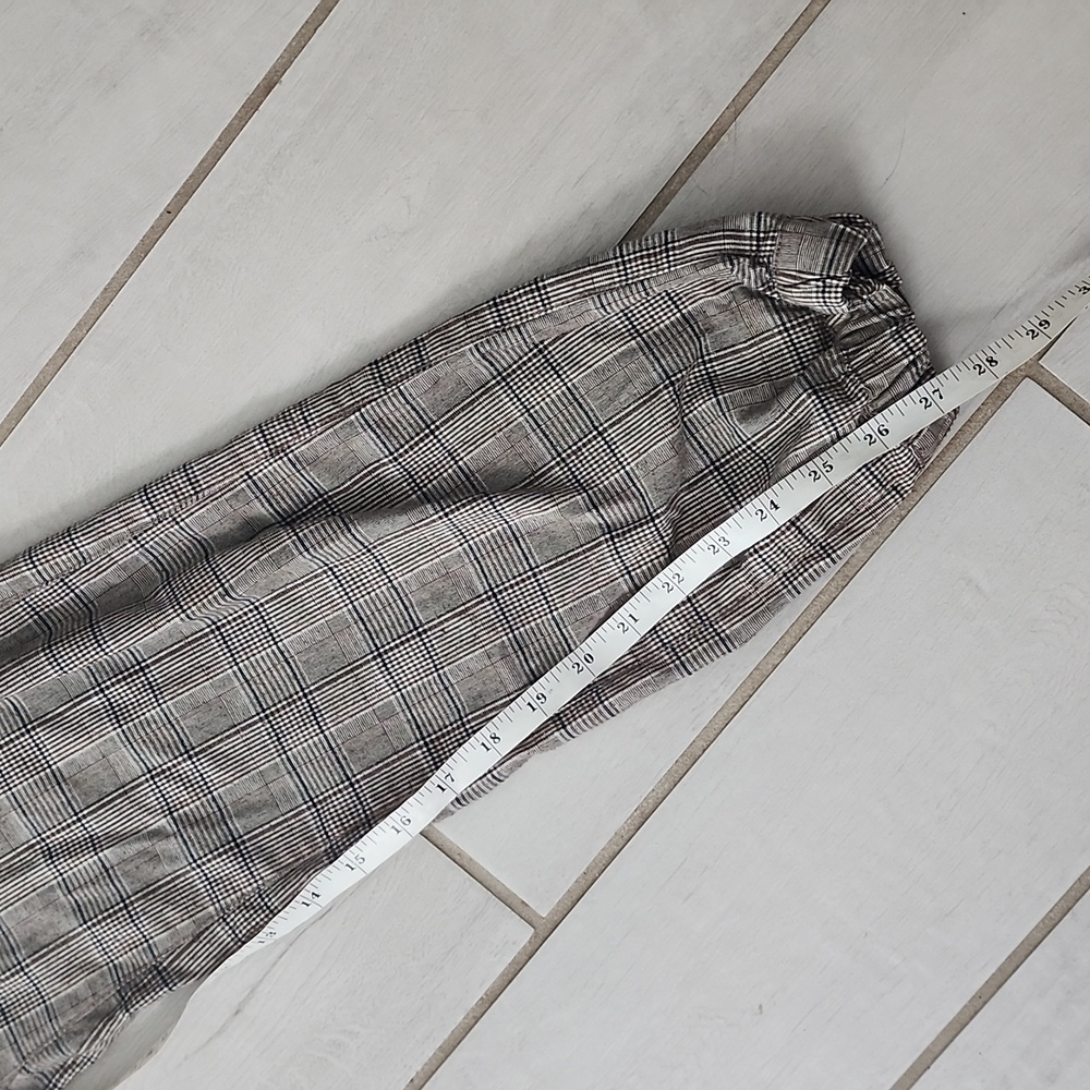Drake Men's Plaid Jogger Pants - Brown and Gray - Picture 8 of 10